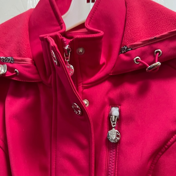 Betsy Johnson, fushia pink rain coat - Picture 6 of 7